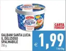 Pim Supermercati Galbani Santa Lucia il delizioso spalmabile offerta