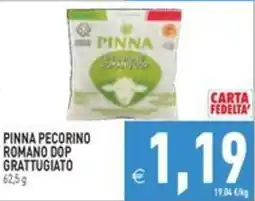 Pim Supermercati Pinna pecorino romano dop grattugiato offerta