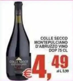 Pewex Colle Secco Montepulciano d'Abruzzo Vino offerta