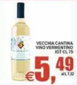 Pewex Vecchia Cantina Vino Vermentino offerta