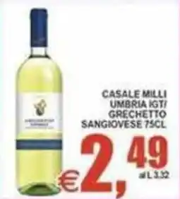 Pewex Casale Milli Grechetto Sangiovese offerta