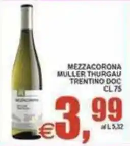 Pewex Mezzacorona Muller Thurgau offerta