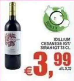 Pewex Idillium Cesanese IGT/Sirah IGT offerta