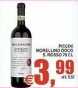 Pewex Piccini Morellino DOCG S. Rosso offerta