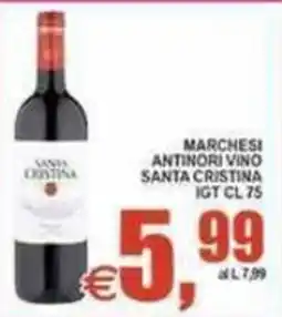 Pewex Marchesi Antinori Vino Santa Cristina offerta