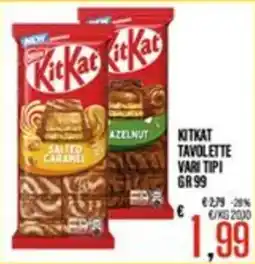 Supermercati EffePiù KitKat tavolettine vari tipi offerta