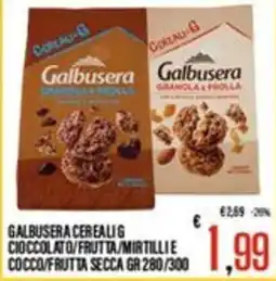 Supermercati EffePiù Galbusera Cereali G offerta