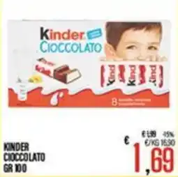 Supermercati EffePiù Kinder Cioccolato offerta