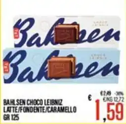 Supermercati EffePiù Bahlsen Choco Leibniz Latte/Fondente/Caramello offerta
