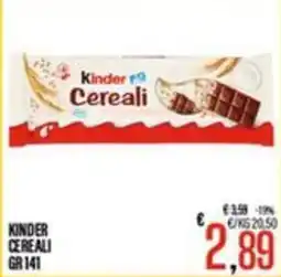Supermercati EffePiù Kinder Cereali offerta