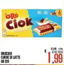 Supermercati EffePiù Oro Ciok cuore di latte offerta