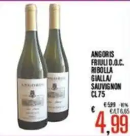 Supermercati EffePiù Angoris Ribolla Gialla/Sauvignon offerta