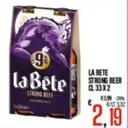 Supermercati EffePiù La Bête strong beer offerta