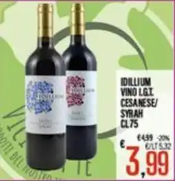 Supermercati EffePiù Idillium vino I.G.T. Cesanese/Syrah offerta