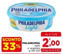 Gran mercato Philadelphia Light offerta