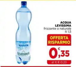 Gran mercato Acqua Levissima frizzante o naturale offerta