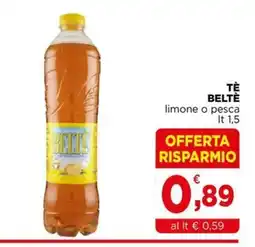 Gran mercato Tè Beltè limone o pesca offerta