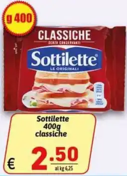 Ipercarni Sottilette classiche offerta