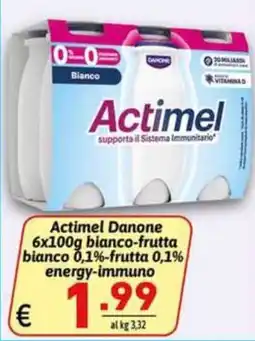 Ipercarni Actimel Danone offerta