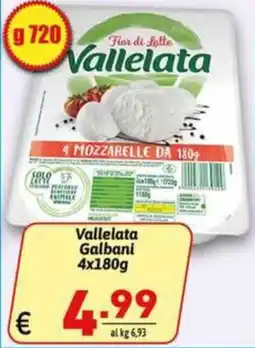 Ipercarni Vallelata Mozzarelle offerta