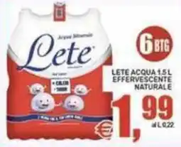 Pewex Lete acqua effervescente naturale offerta
