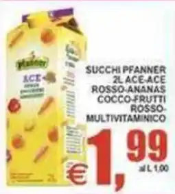 Pewex Succhi Pfanner Ace offerta