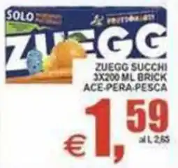 Pewex Zuegg succhi ace-pera-pesca offerta