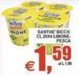 Pewex Santhe bicchiere limone pesca offerta