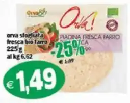 Il Castoro Supermercati Orva! Piadina fresca farro offerta