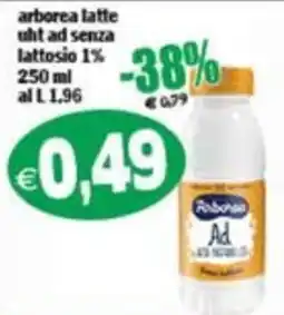 Il Castoro Supermercati arborea latte uht ad senza lattosio 1% offerta