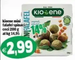 Il Castoro Supermercati Kioene mini falafel spinaci offerta