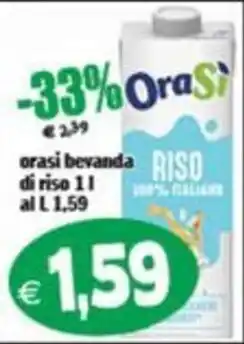 Il Castoro Supermercati Orasi bevanda di riso offerta