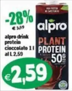 Il Castoro Supermercati alpro drink protein cioccolato offerta