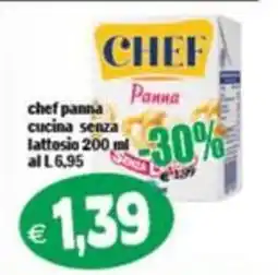 Il Castoro Supermercati Chef panna cucina senza lattosio offerta