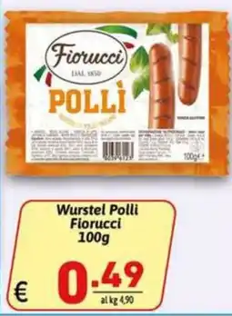 Ipercarni Wurstel Polli Fiorucci offerta