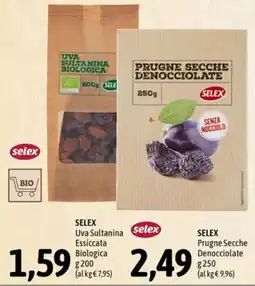 Madis SELEX Uva Sultana Essiccata Biologica offerta