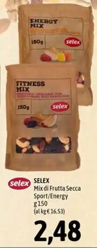 Madis SELEX Mix di Frutta Secca Sport/Energy offerta