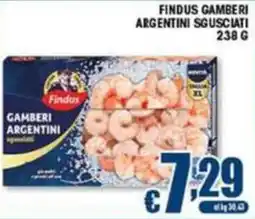 Sacoph Findus gamberi argentini sgusciati offerta