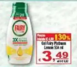 CTS Supermercati Gel Fairy Platinum Lemon offerta