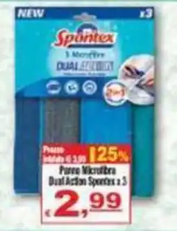 CTS Supermercati Pureo Microfibra Dual Action Spontex offerta