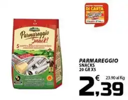 SpesaPiù Supermercati Parmareggio Snack! offerta