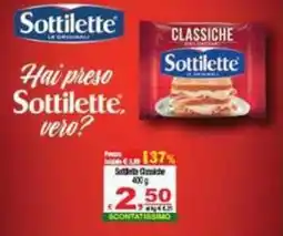CTS Supermercati Sottilette Classiche offerta