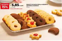 Unicoop Biscotti di pasta frolla assortiti fattoria casanova offerta