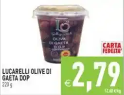 Pim Supermercati Lucarelli olive di Gaeta DOP offerta