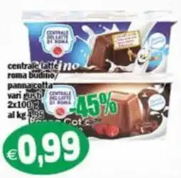 Il Castoro Supermercati Centraline latte roma budino/panna cotta offerta