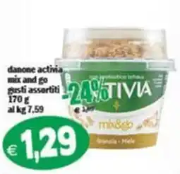 Il Castoro Supermercati danone activia mix and go gusti assortiti offerta