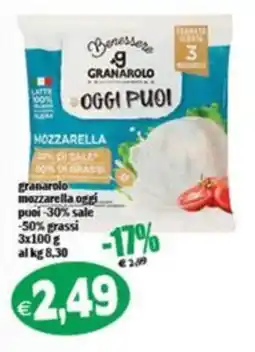 Il Castoro Supermercati Mozzarella oggi puoi offerta