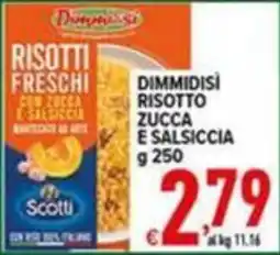 Iper Triscount Dimmidìsi risotto zucca e salsiccia offerta