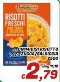 Idromarket Risotti freschi zucchine e salsiccia Scotti offerta