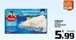 SpesaPiù Supermercati Findus filetti di merluzzo offerta